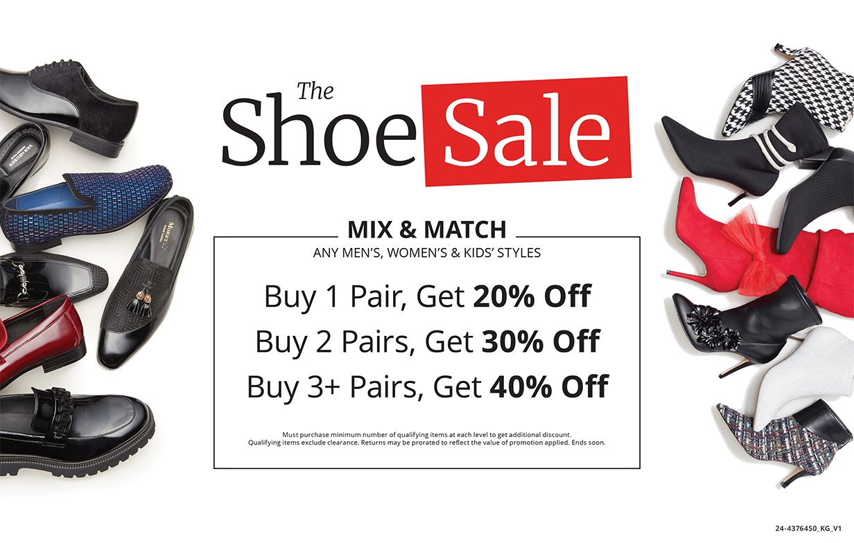 Shoe Event - In-store sign