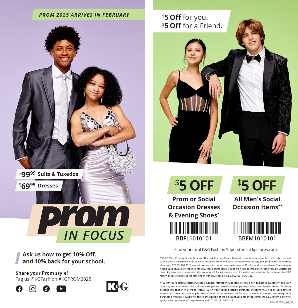 2025 Coupon Handout - Front & back