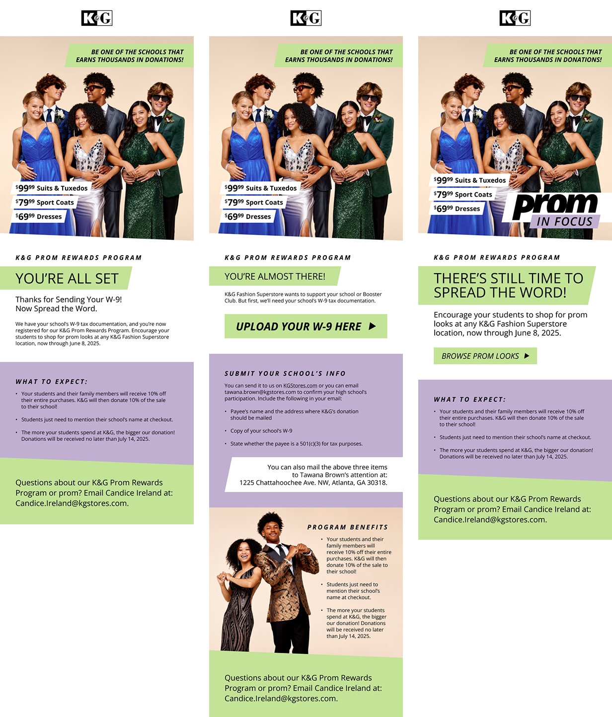 2025 Cash For Schools Emails